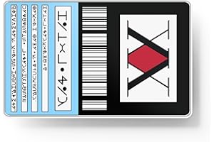HK STUDIO Credit Card Skin, Anime Hunter, 4 Pcs in 1 - Debit Card Skin, Bank, EBT, Metro, Key Card - Removable, Credit Card Sticker