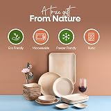 FOOGO Green 25pcs Disposable Palm Leaf Plates 10 inch Eco Friendly Biodegradable view 4