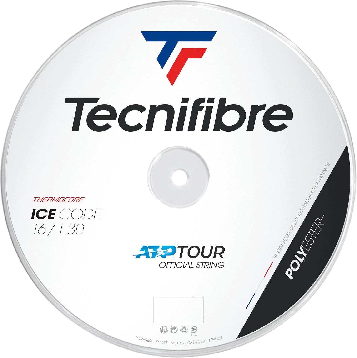 Tecnifibre IceCode Tennis String 1.30 White - 200m Reel