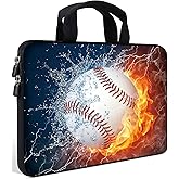 Baseball Laptop Sleeve/Notebook Computer Pocket Case - 11.6" to 12.1" Compatible for Men, Women, Boys, Girls - Neoprene Tablet Briefcase Carrying Bag