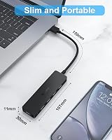 Aceele USB 3.0 Hub 5-in-1 with Type C Powered Port for MacBook iMac Dell PS5 view 8