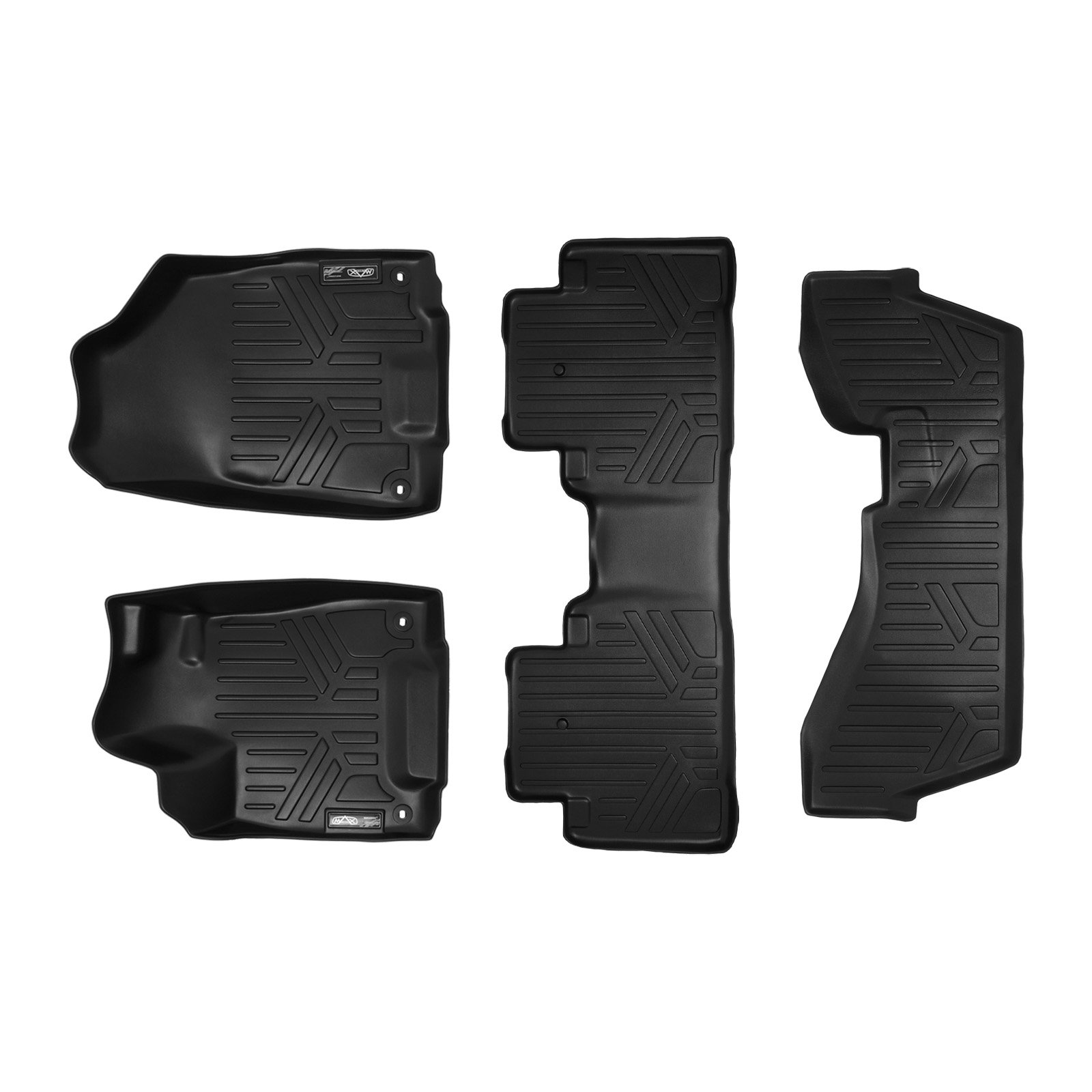 SMARTLINER Custom Fit Floor Mats 3 Row Liner Set for 2014-2020 Acura MDX
