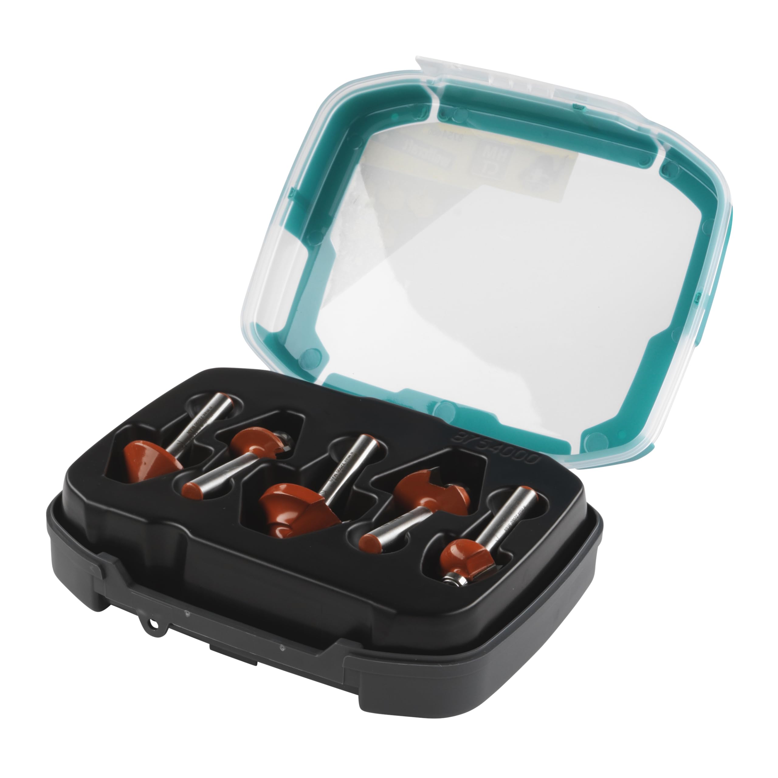 wolfcraft TCT Profile Cutter Set, 5 pcs. I 8754000 I for Precise milling Work Using The Router and Stationary milling Motor.