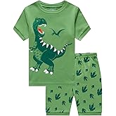 Akyzic Little Boy Short Pajamas Sets for Toddler Sleepwear Summer 2 Piece kids Pjs 2-7T