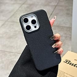 ULXITEYU for iPhone 15 Pro Case Black, Soft TPU