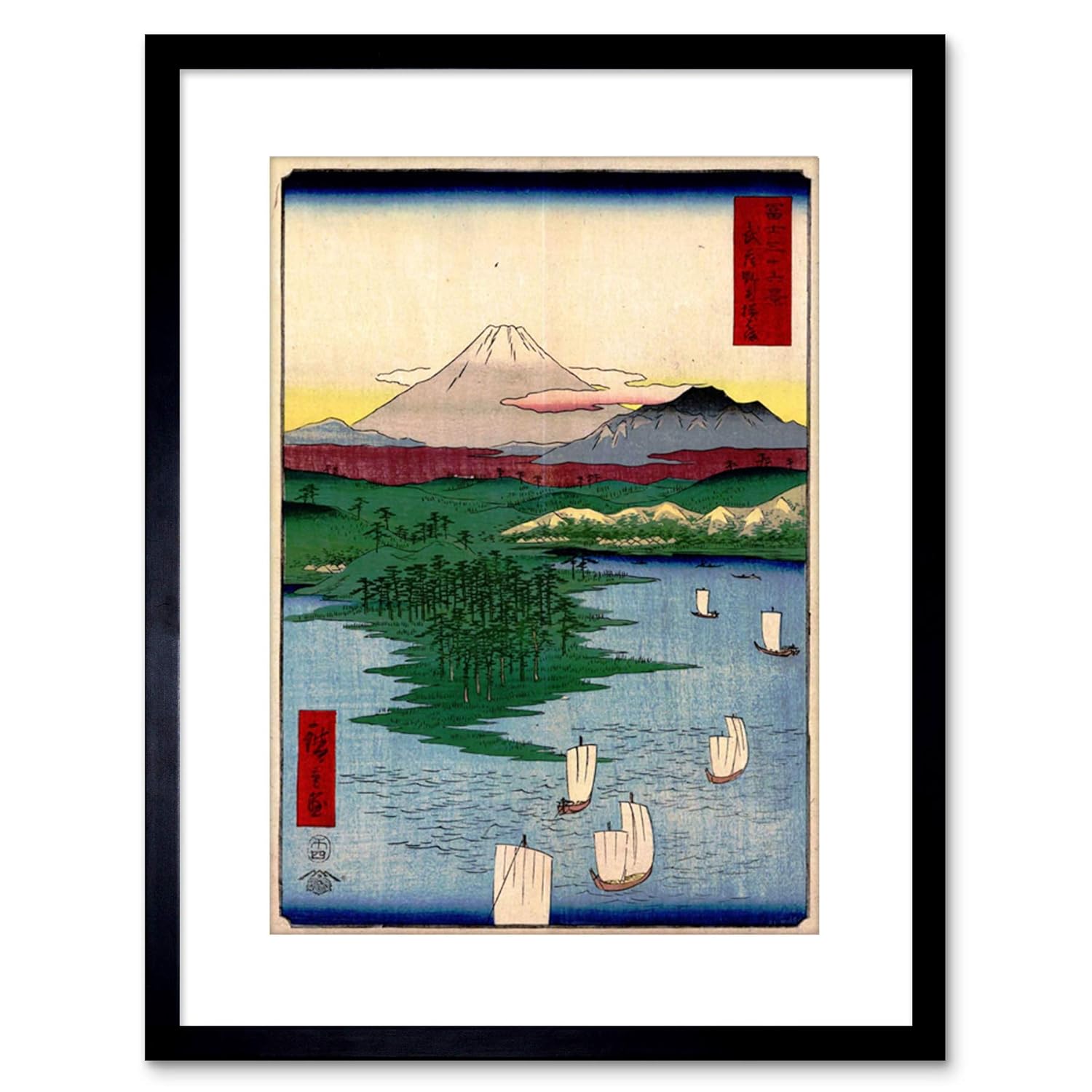 The Art Stop Painting Japanese Woodblock NOGE Yokohama Framed Print F97X4822