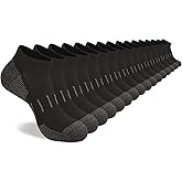 Heatuff Men's Athletic Ankle Socks Moisture Wicking Cushion Sports Running Low Cut Sock (8 Pairs)