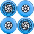 AOWISH Inline Skate Wheels Outdoor Asphalt Formula Aggressive Roller Blades Wheels 90a Roller Hockey Replacement Wheels with Bearings ABEC-9 and Floating Spacers, 4-Pack