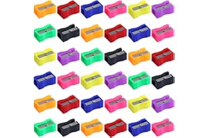 XYW 150 Pack Pencil Sharpeners in Bulk, Colorful Pocket Sized Mini Handheld Pencil Sharpener for Kids, Perfect for Party Favors, Goodie Bags, Classroom Prizes and School Supplies