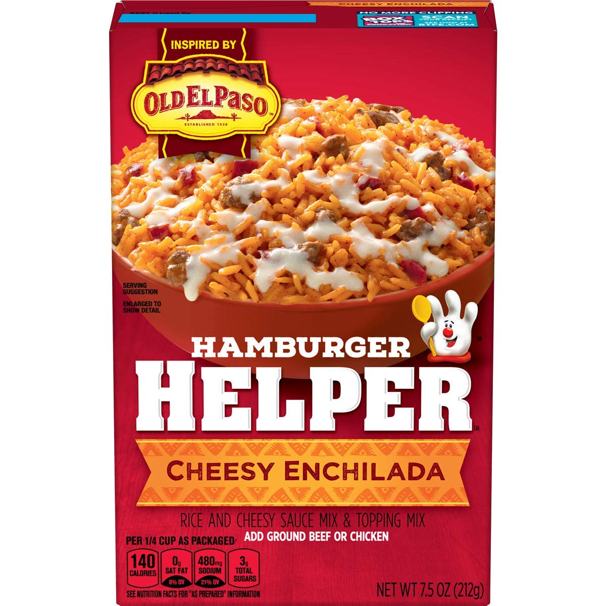 Better Crocker Hamburger Helper Cheesy Enchilada (Pack of 6)