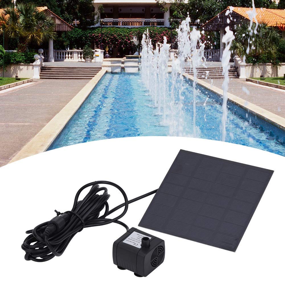 Jeffergrill 1.2W Miniature Brush-Less Solar Submersible for Fountain, Pond, Aquarium