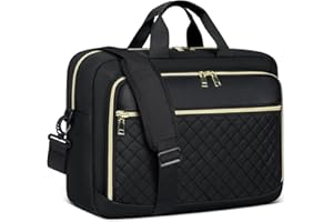 NEWHEY Laptop Bag 15.6 Inch Briefcase for Women Men Waterproof Laptop Messenger Bag Large Shoulder Computer Bag for Business Office Work College, Black