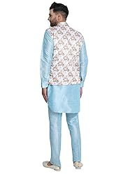 SKAVIJ Men's Kurta Pajama and Jacket