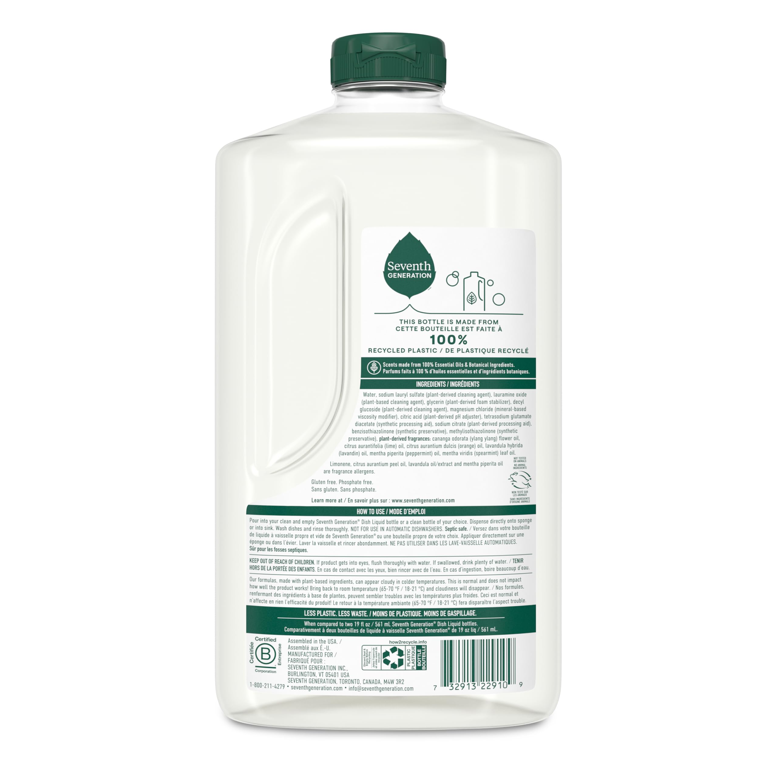 Seventh Generation Hand Dish Wash Refill, Lavender Floral & Mint, 3pk 50z