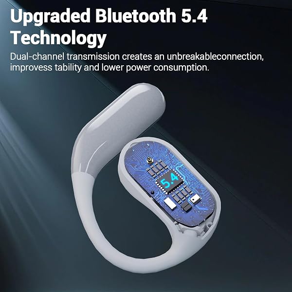 AI TRANSLATION LANGUAGE TRANSLATOR EARBUDS – SOUROYEA TRANSLATION OPEN EAR BUDS WITH FREE APP SUPPORTS 144 LANGUAGES REAL TIME TRANSLATING, 72H PLAY TIME CHARGING CASE BUILT IN LCD TOUCH SCREEN