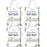 16 pcs Chugga Chugga Two Two Party Decorations Train Goodie Bags - 2nd Birthday Train Party Favor Bags for Choo Choo I'm 2 Celebrations, Train Birthday Decorations for 2 Years Old