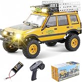 EAZYRC FMS 1/24 FCX24M RC Crawler RTR, Land Rover Series with Licensed, 1/24 RC Truck 4X4 Mini RC car with Lighting, 2.4Ghz R