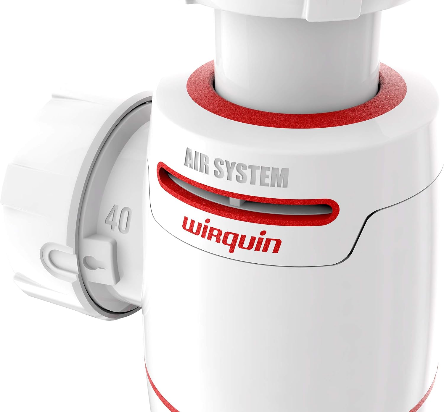 Wirquin 30722160 Neo Air Basin Siphon 1/4 Inlet & Outlet diameter 40 Zero Leak, White - Image 3