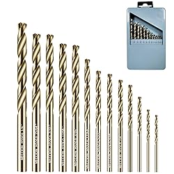 Meccion 13pcs Metal Drill Bits Set 1/16 in. - 1/4
