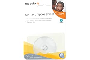Medela Contact Nipple Shield for Breastfeeding, Medium 20mm Nippleshield, for Latch Difficulties or Flat or Inverted Nipples, Made Without BPA