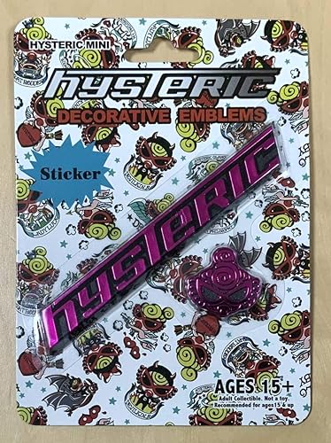 Amazon ヒスミニ エンブレム 2個セット メタリックピンク ロゴ Mini ヒステリックミニ Hysteric Mini アニメ 萌えグッズ 通販