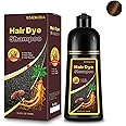 Fedulili Hair Dye Shampoo 3-in-1, Instant Natural Hair Color Shampoo for Women Men Champu Para Canas Mujer Coffee, Lasting 3-4 Weeks & Easy to Use & All Hair Types & Root Touch Up, 500ml
