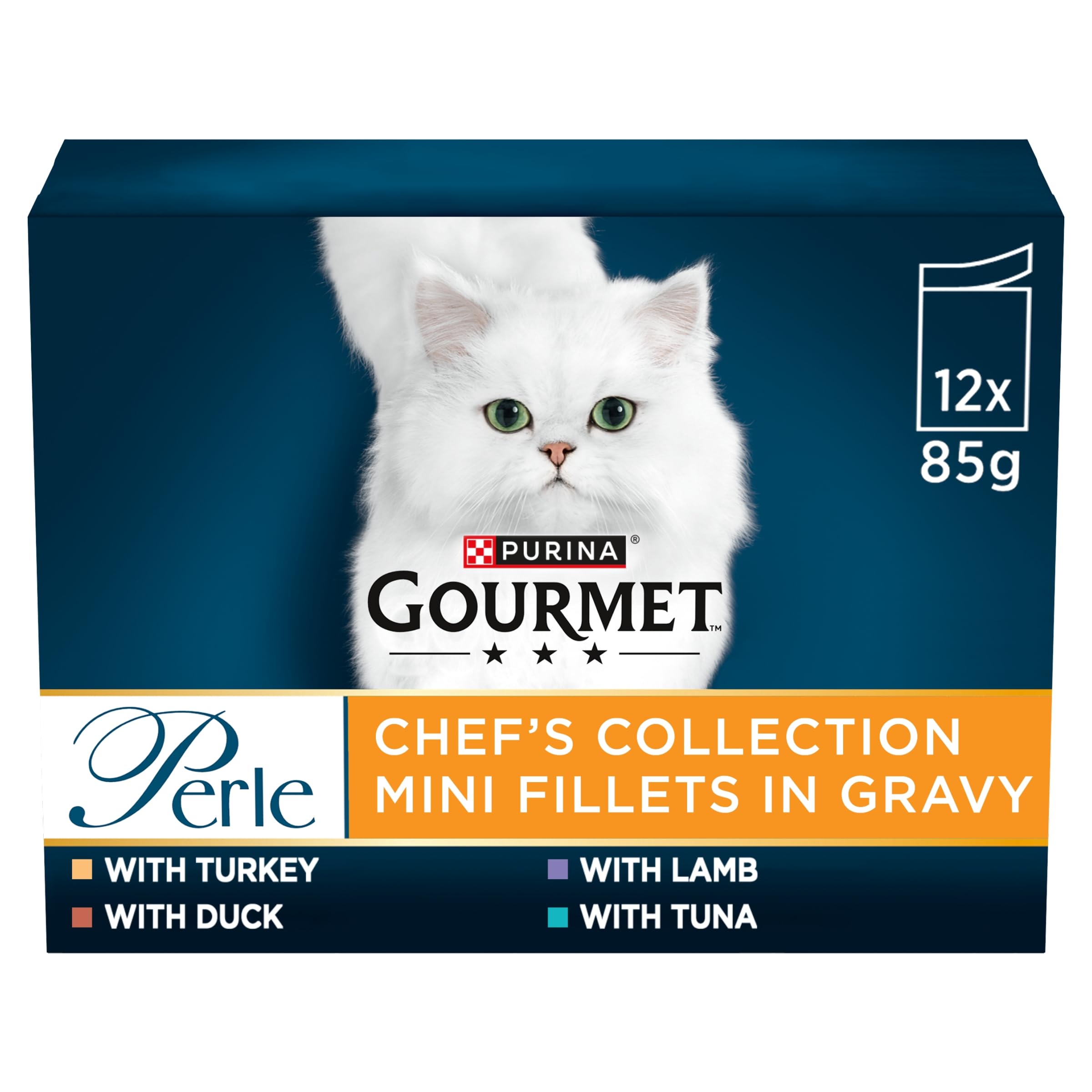 GOURMET Perle Chef's Collection in Gravy Wet Cat Food 12x85g