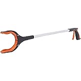 BirdRock Home Reacher Grabber Pick Up Tool | Lightweight Aluminum 32&rdquo; Extra Long Reaching Aid | Best Articulating Head | Rotating Rubber Grip | Trash Pick Up, Disabled, Garden Nabber Arm Extension