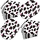 40Pcs Pink Cow Party Supplies Farm Animal Cow Theme Tableware Set Disposable Plates Napkins Serves 20 Cowgirl Pink Baby Shower Birthday Party Decorations