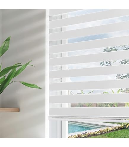 Persianas De Cebra Para Ventanas, Persianas Opacas De Tamaño Personalizado, Persianas De Cebra De Doble Capa, Ventana Enrollable De Cebra Para El Hogar, Control De Luz Para Transparencia O Privacidad