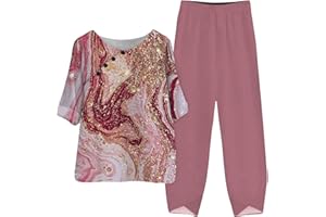 WJDNHKYD Workout Sets for Women Women's 2 Piece Lounge Sets Trendy Outfits Cozy Sets Slouchy Pullover Sweater Loungewear Set