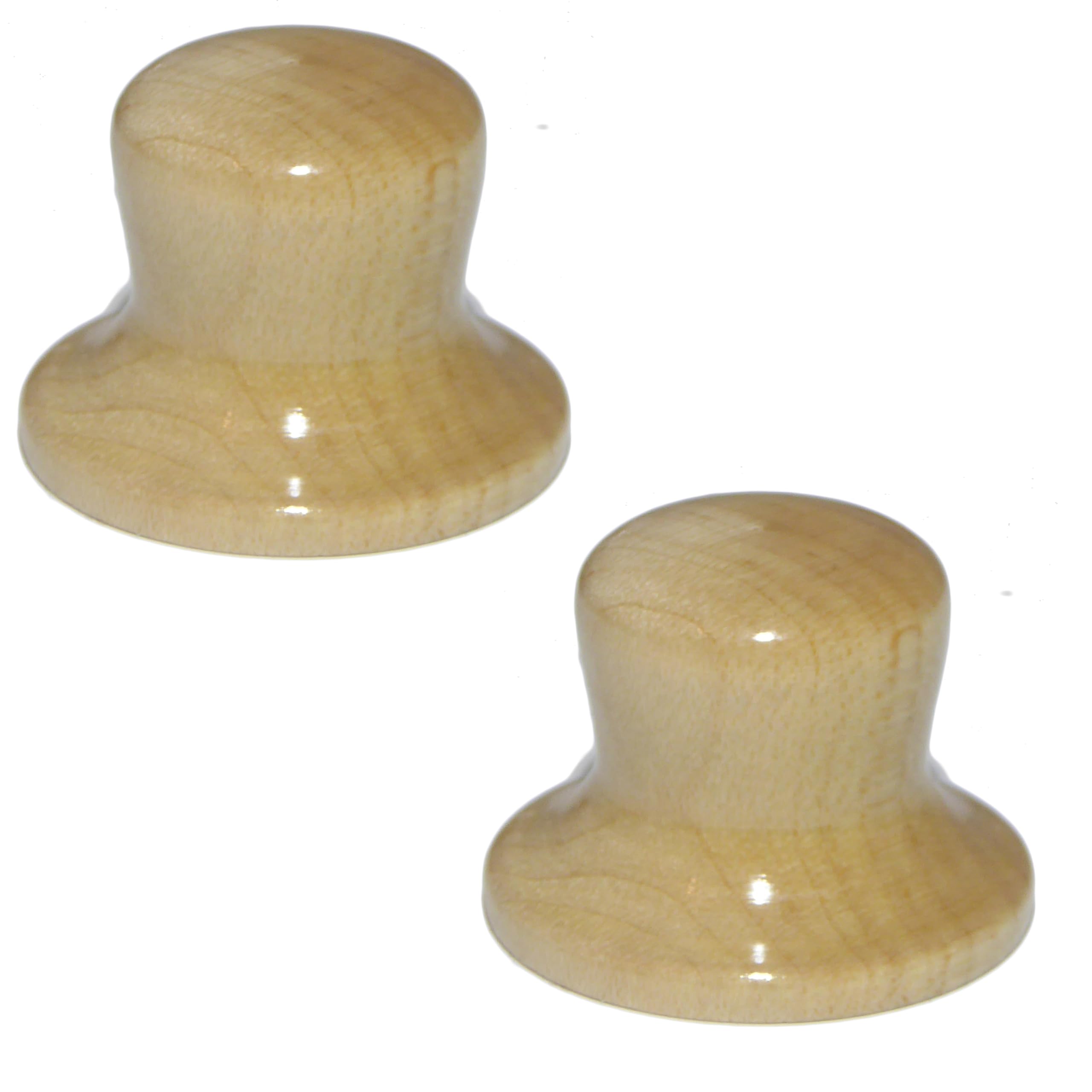 2x Maple Wood guitar control knob - Black Dog Music