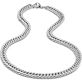 Urban Jewelry 316 Stainless Steel Men's Chain Necklace Statement Piece (19,21,23 inches)