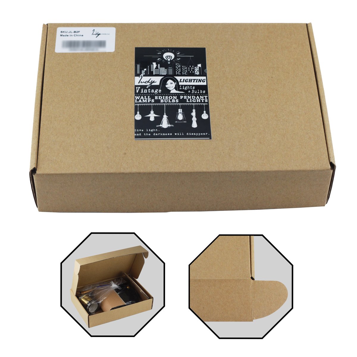 Judy Lighting - Industrial Vintage Classic Wall Lamp Retro Wall Sconce Fixtures (Bronze)