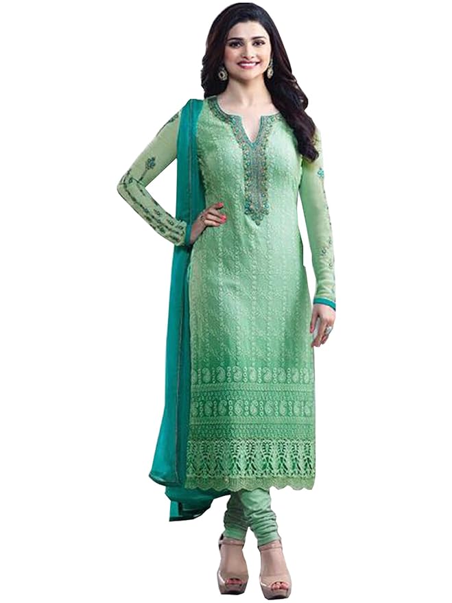 Buy Orange Fab Women's Salwar Suit (5282_Free Size_Green) at