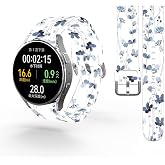 20mm Sport Band Compatible with Samsung Galaxy Watch | Watch 6 5 4 40mm 44mm/ Watch 6 Classic 43mm 47mm/ Watch 5 Pro 45mm/ Watch 3/ Active 2, Silicone Replacement Strap