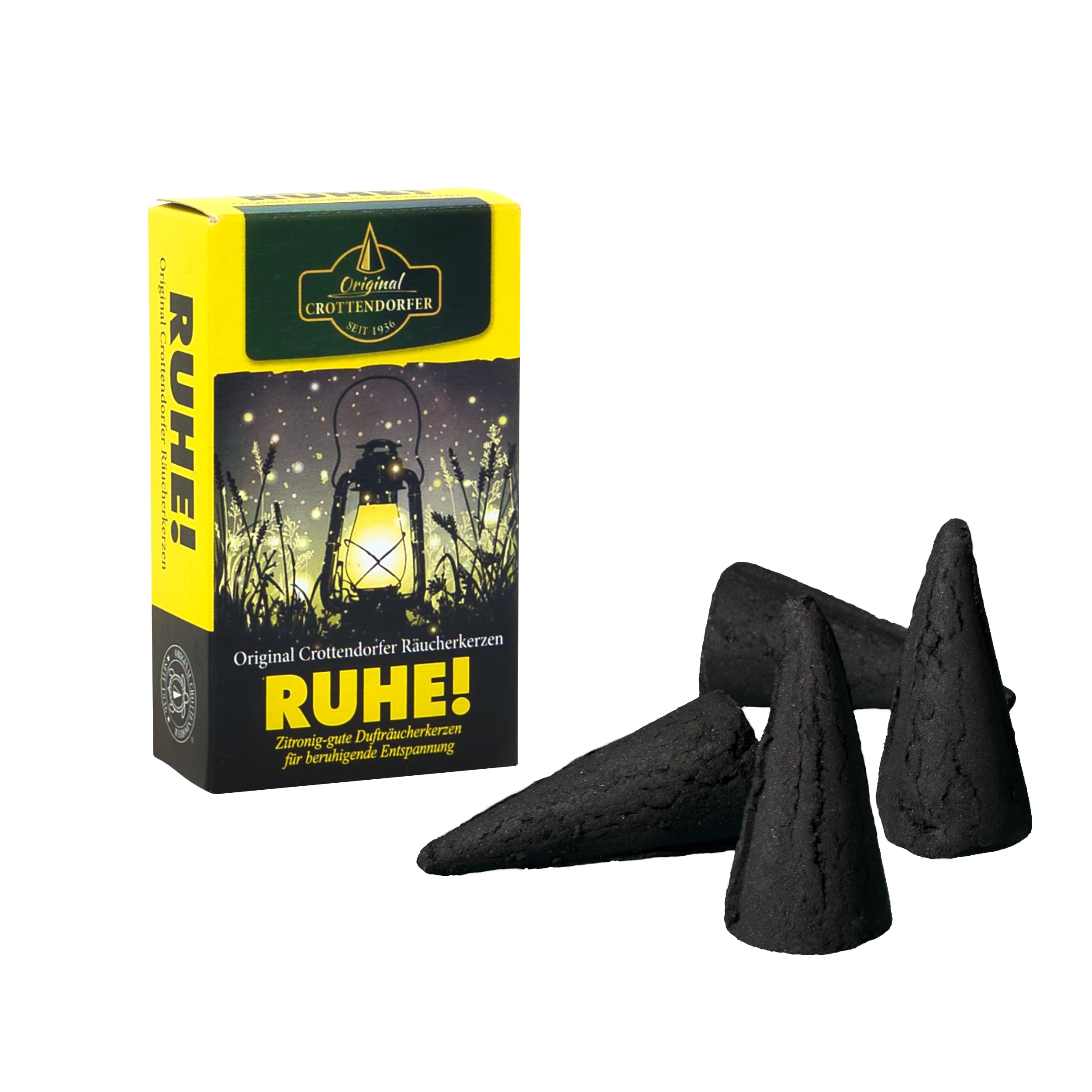 Crottendorfer Räucherkerzen HAU AB Mosquito Repellent Display Box with XXL Giant Fragrance Cones Ore Mountains