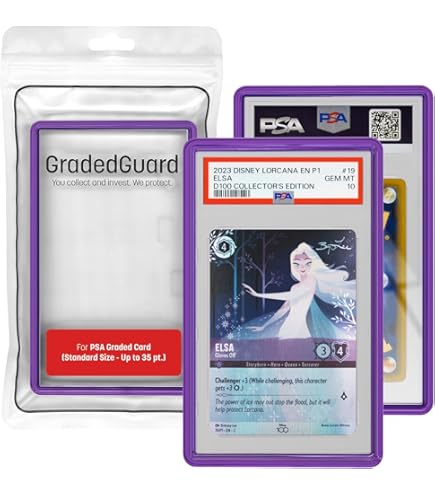 Amazon.com: GradedGuard Graded Card Screen Protector 3-Pack for PSA | UV  Protection | Crystal Clear | Scratch Resistant | Applies Directly to Slab