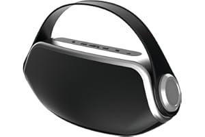 Sylvania SP233-Black Wireless Bluetooth Portable Boombox, Black