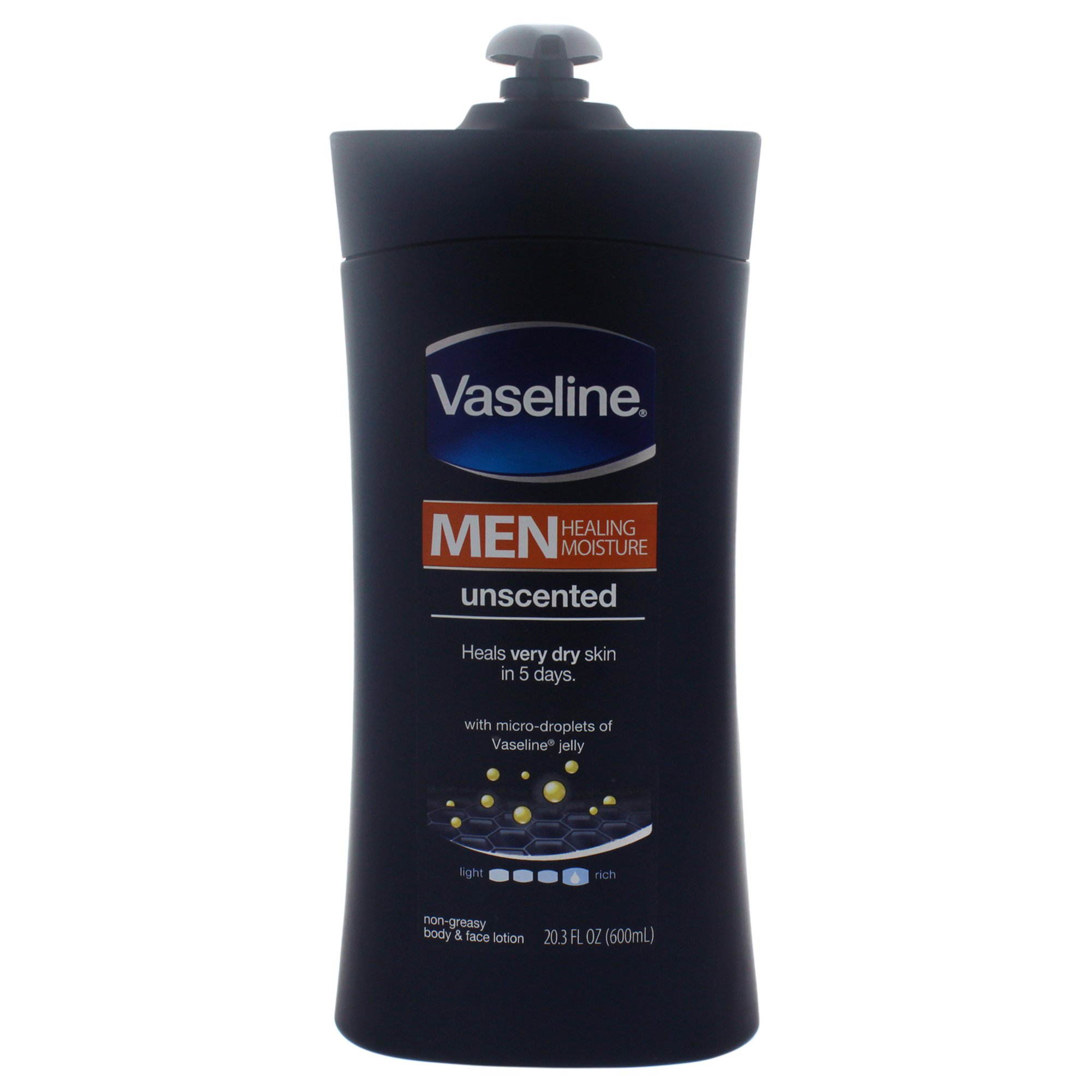 vaseline men's unscented lotion