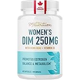 DIM Supplement 250 mg | Hormone Balance Supplements Women | Menopause & PMS Relief, Hormonal Acne Treatment, PCOS & Estrogen