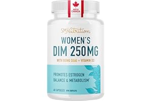 DIM Supplement 250 mg | Hormone Balance Supplements Women | Menopause & PMS Relief, Hormonal Acne Treatment, PCOS & Estrogen 