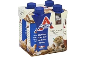 Atkins Shake Rtd Cafe Caramel 4/11 Fz24