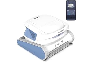 DEENO Robotic Pool Vacuum, Cordless Pool Cleaner for Above Ground/Inground Pools with Smart Navigation, 300Min Runtime, Waterline Cleaning, Wall-Climbing, Dual Turbine, Large Filter Basket, 4 Cleaning Modes