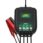 Battery Tender Plus 4 Bank Multibank Charger - 5 AMP (1.25 AMPs Per Bank) - Smart 12V Multi Battery Charger and Maintainer for Standard, AGM, and Lithium LiFePO4-022-0148-DL-WH