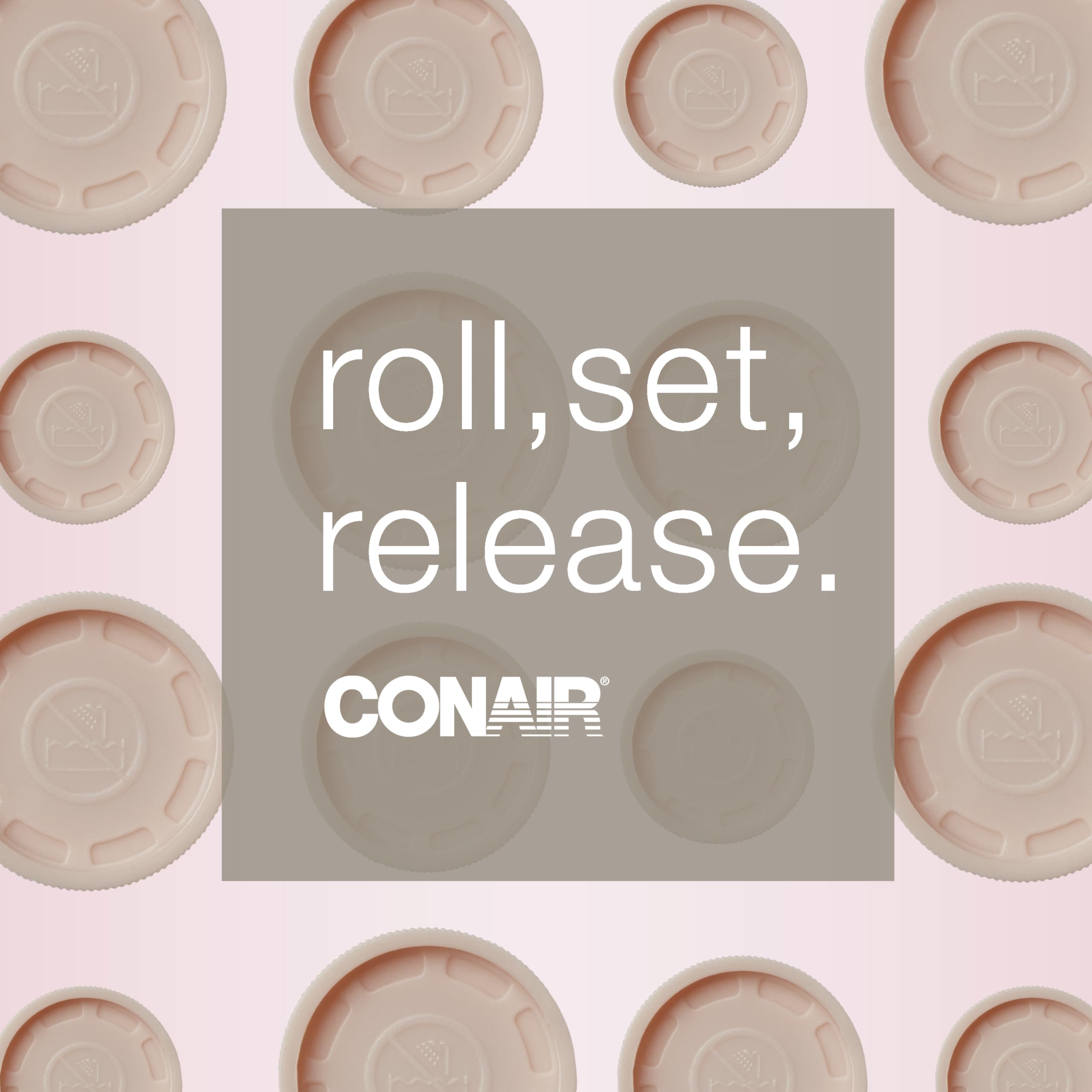 CONAIR Instant Heat Compact Hot Rollers for Long, Medium, and All Hair - Hair Curler - Hair Roller Clips Included - 1 1/4-inch, 1-inch, and 3/4-inch Rollers