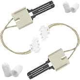 2 Pack 62-22868-93 Furnace Igniter - Flat Style Silicon Carbide with Plug | Fit for Rheem Ruud Good-man 025-32625-000 Norton-271N 62-22441-01 62-22868-01 62-22868-02 62-22868-82 by Fetechmate