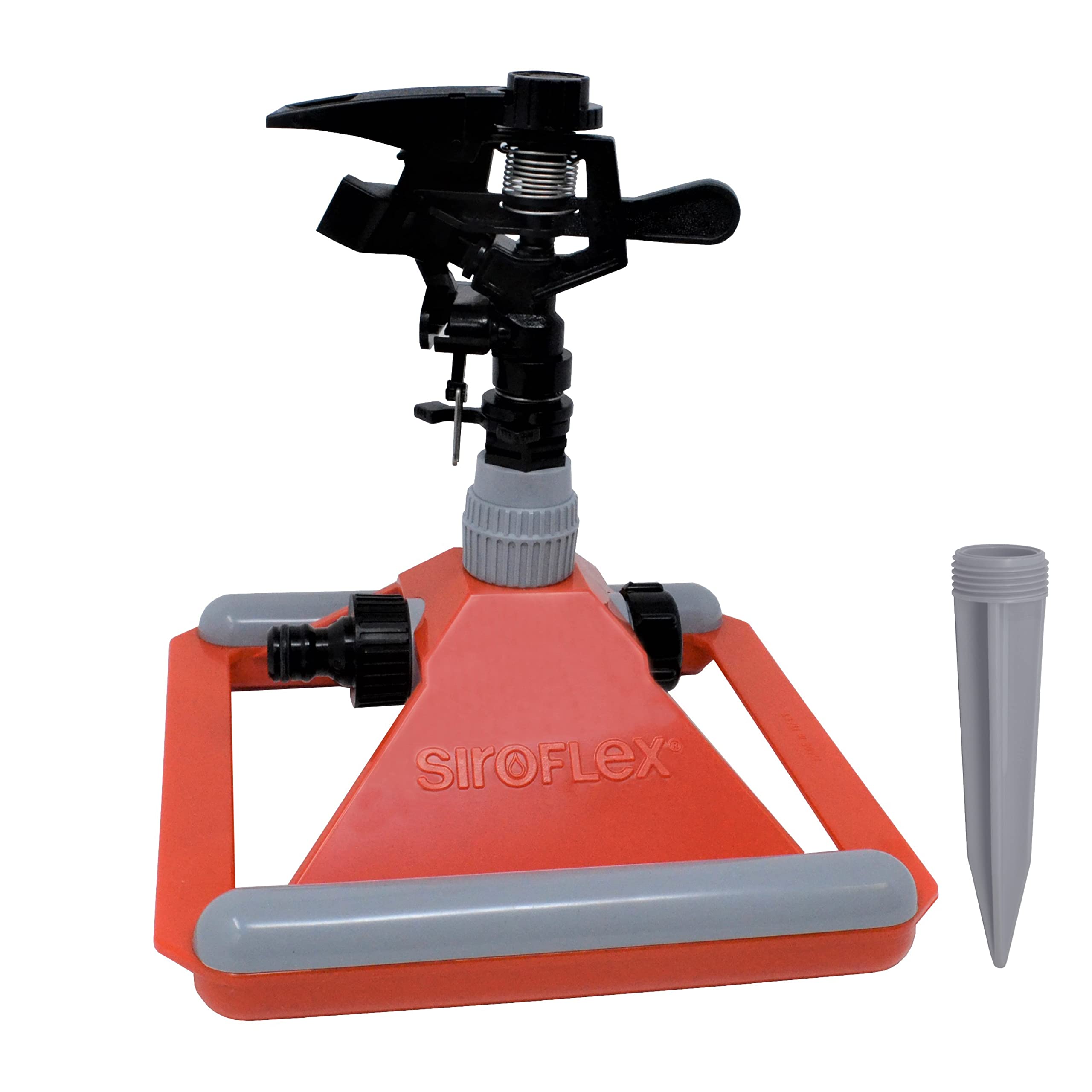 Siroflex 4650/S Gemini Adjustable Pulsating Sprinkler with male coupling | Made In Italy | Automatic Oscillating Sprinkler | Professional Sprinkler Dynamic