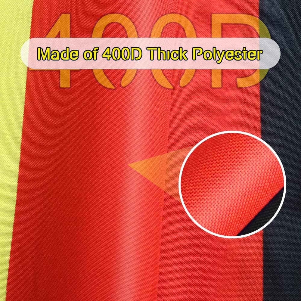 Germany Flag - Breeze Vivid Color and UV Fade Resistant - National German Flags 400D Polyester 3x5 Foot (90 X 150cm) - Image 4