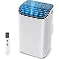 EUHOMY Portable Air Conditioners 14,000 BTU up to 700 Sq.Ft, 4-in-1 Portable AC Unit with Cool, Dehumidifier, Fan, Sleep Modes, Room AC 46dB Low Noise, 24H Timer, Auto Swing, Easy to Install